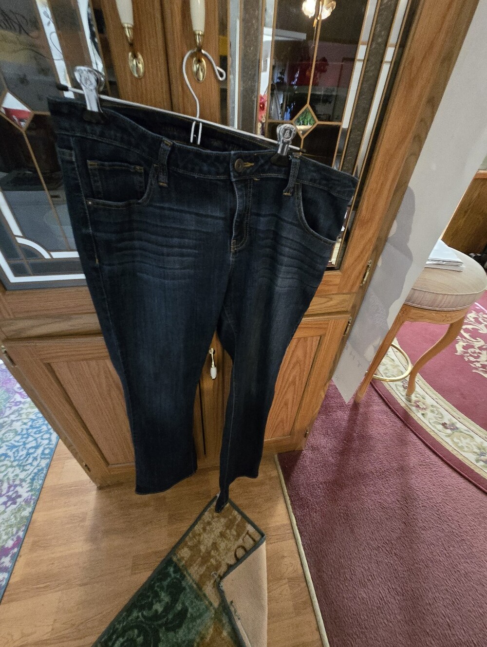 Women’s Dark Wash Denim Jeans - Classic Slim Fit
